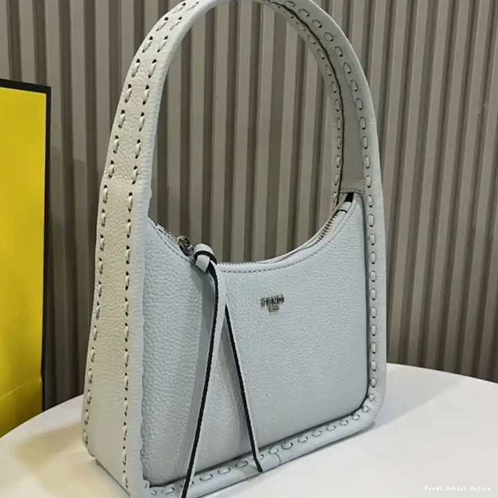 Mini Light In Romano Fendi Blue Fendessence Bag Cuoio Leather 0616